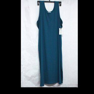 Terra & Sky Women's 2X (20W-22W) Ribbed Midi Tank Dress - NWT